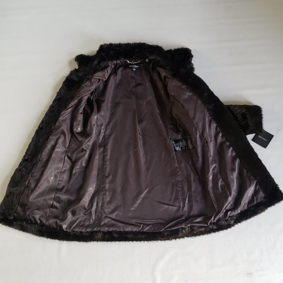 Ellen Tracy Outerwear Women's Faux-Fur Coat XS - Picture 5 of 8